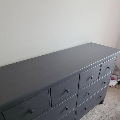 Assembled charcoal dresser by AssembleIt4U